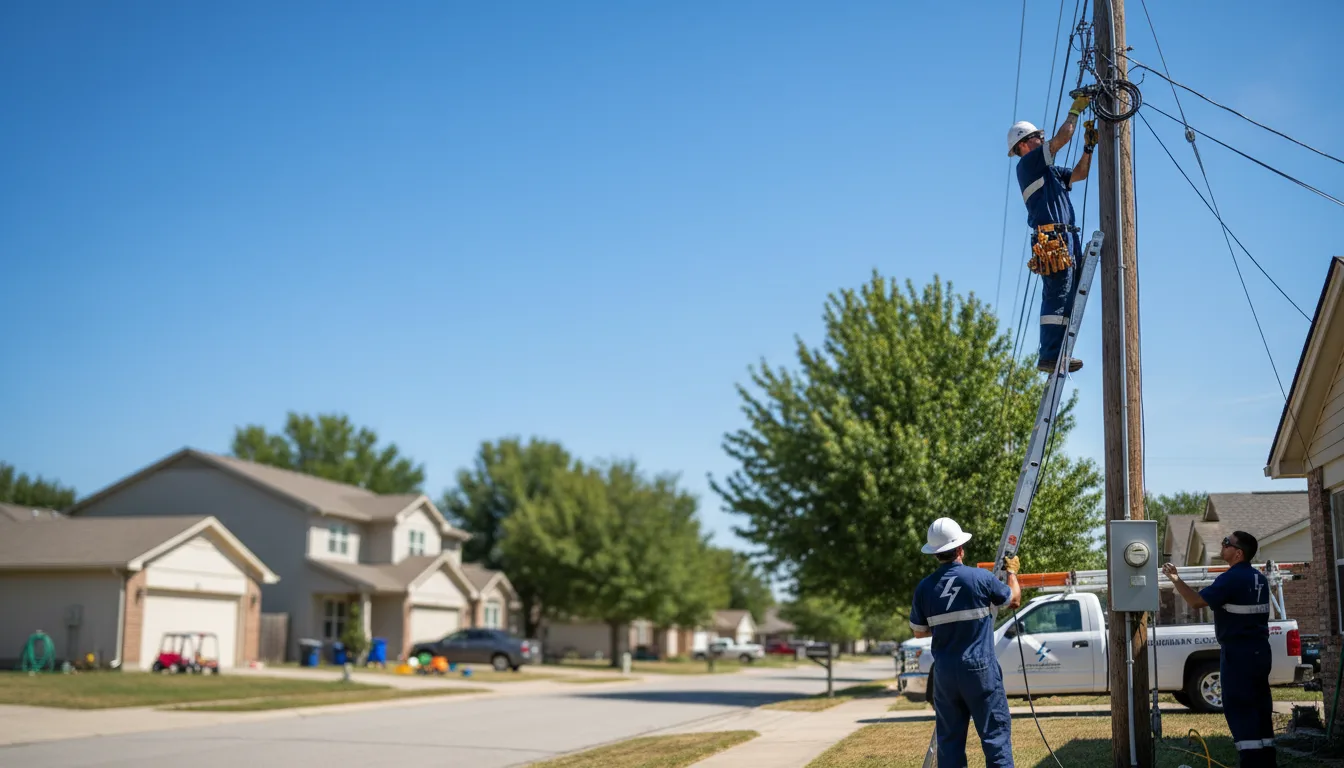 Residential electrician providing installation services in Hay Springs, NE